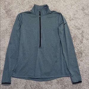 2/$30 NIKE dri-fit large, gray, half zip up